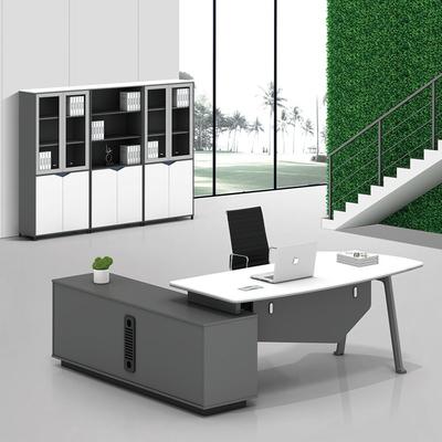 Stylish BOOST office furniture series with extending credenza BOOST
